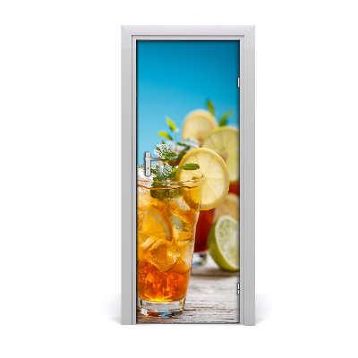 Self-adhesive door sticker Ice tea