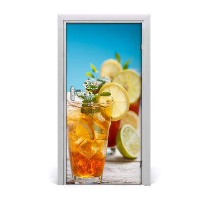 Self-adhesive door sticker Ice tea