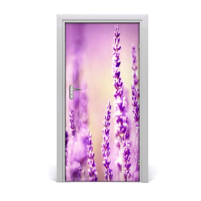 Self-adhesive door wallpaper Lavender