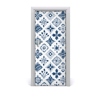 Self-adhesive door veneer Floral pattern