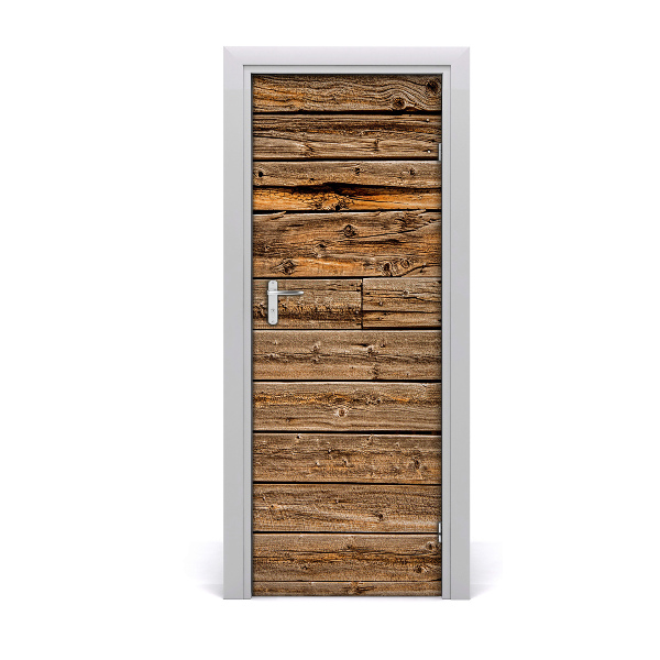 Door wallpaper Wooden wall