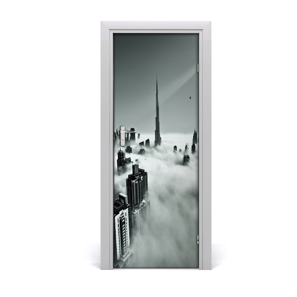 Door wallpaper Skyscrapers