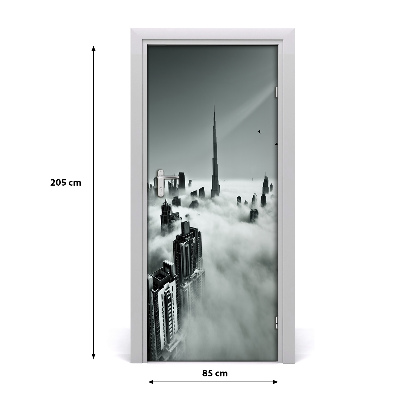 Door wallpaper Skyscrapers