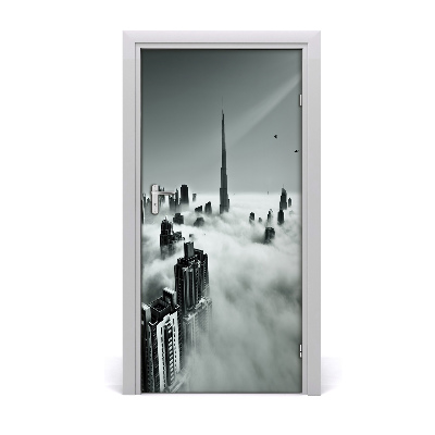 Door wallpaper Skyscrapers