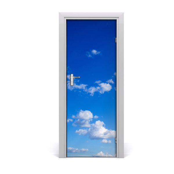 Door wallpaper Clouds in the sky