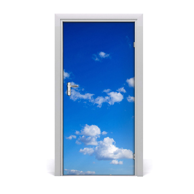 Door wallpaper Clouds in the sky