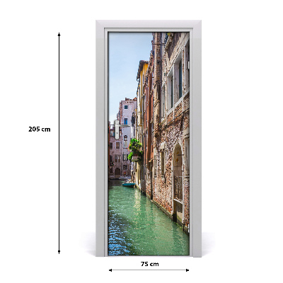 Self-adhesive door wallpaper Venice italy