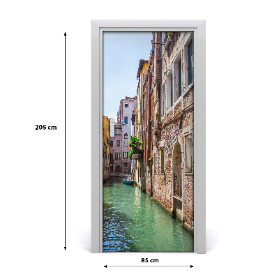 Self-adhesive door wallpaper Venice italy