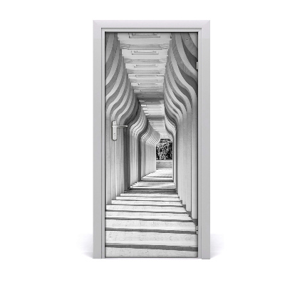 Self-adhesive door wallpaper Corridor
