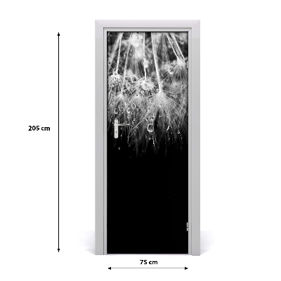 Self-adhesive door sticker Dandelion seeds