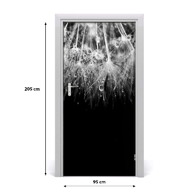 Self-adhesive door sticker Dandelion seeds