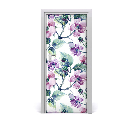 Self-adhesive door veneer Blackberry flowers