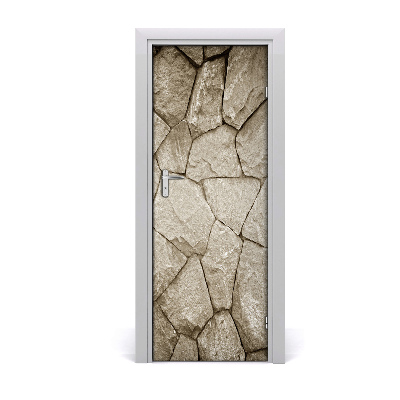 Door wallpaper Stone wall