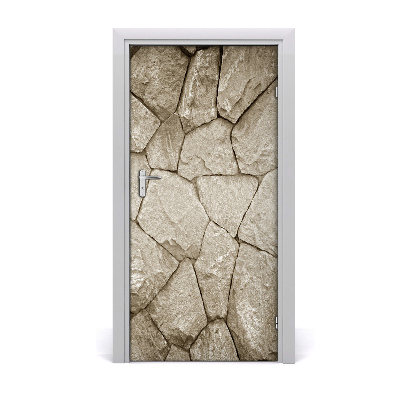 Door wallpaper Stone wall