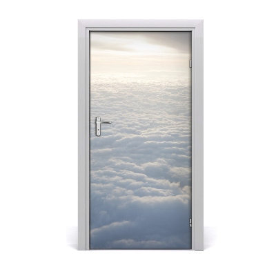 Door wallpaper Flight over the clouds