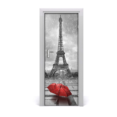 Self-adhesive door wallpaper Eiffel tower