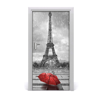 Self-adhesive door wallpaper Eiffel tower