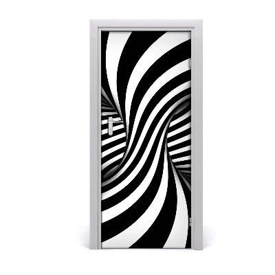 Self-adhesive door sticker Swirl abstraction