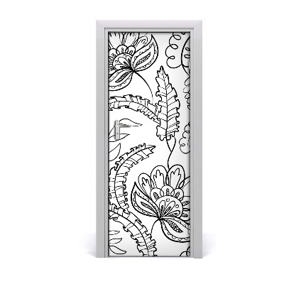 Self-adhesive door veneer Zentangle background