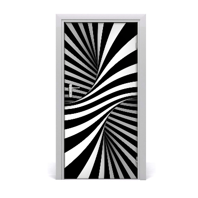 Self-adhesive door sticker Swirl abstraction