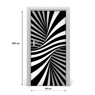 Self-adhesive door sticker Swirl abstraction