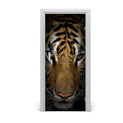 Self-adhesive door sticker Tigris wall