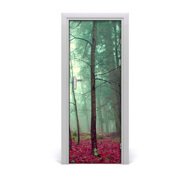 Door wallpaper Autumn forest