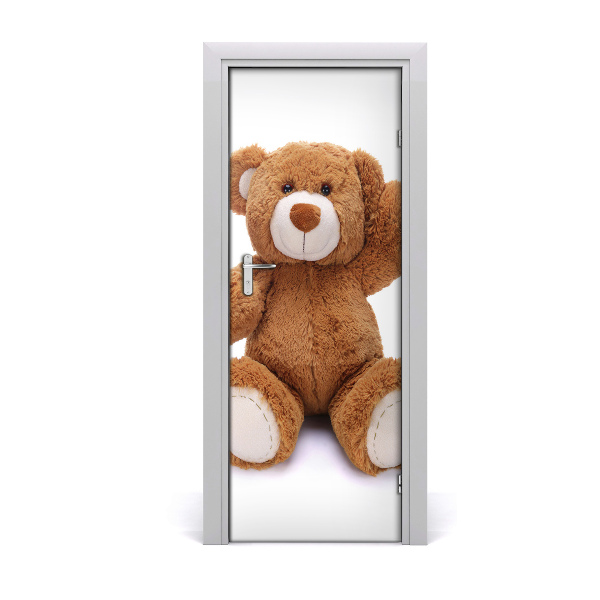 Self-adhesive door sticker Teddy bear