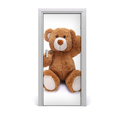 Self-adhesive door sticker Teddy bear