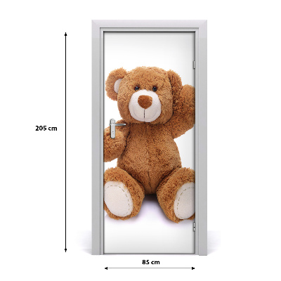 Self-adhesive door sticker Teddy bear