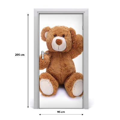 Self-adhesive door sticker Teddy bear