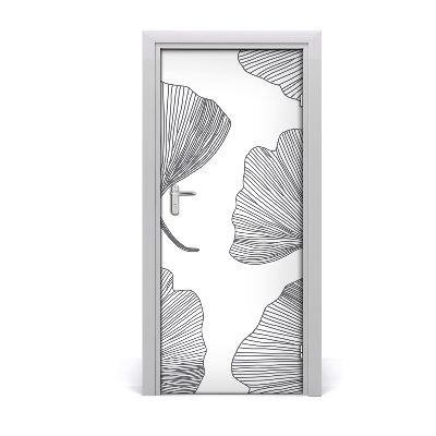 Self-adhesive door wallpaper Ginkgo