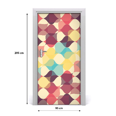 Door wallpaper Geometric background