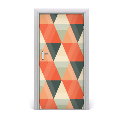 Door wallpaper Geometric background