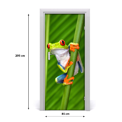 Self-adhesive door sticker Tree frog