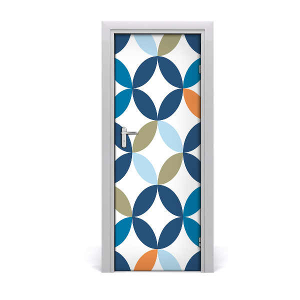 Door wallpaper Geometric background