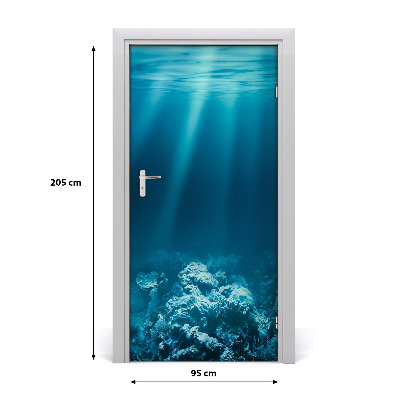 Door wallpaper Underwater world