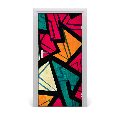 Door wallpaper Geometric background