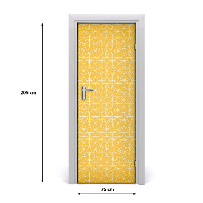 Self-adhesive door sticker The wall of stars