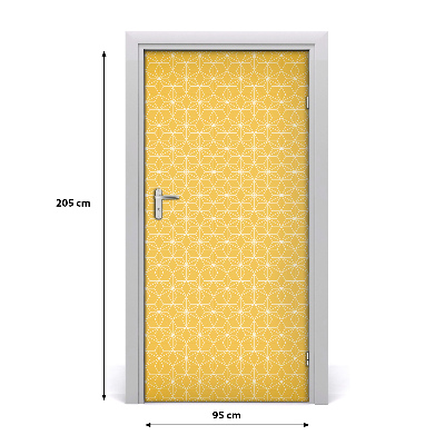 Self-adhesive door sticker The wall of stars