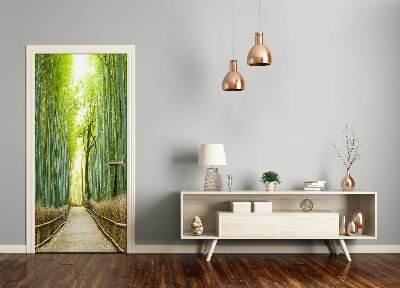 Door wallpaper Bamboo forest