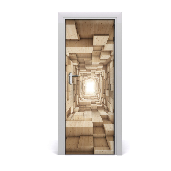 Self-adhesive door sticker Wall abstraction