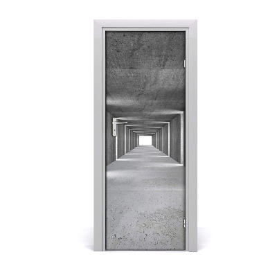 Self-adhesive door sticker Concrete tunnel