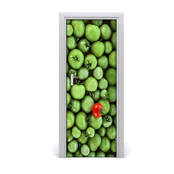 Self-adhesive door sticker Red tomato