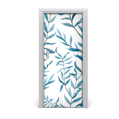 Self-adhesive door wallpaper Leaves