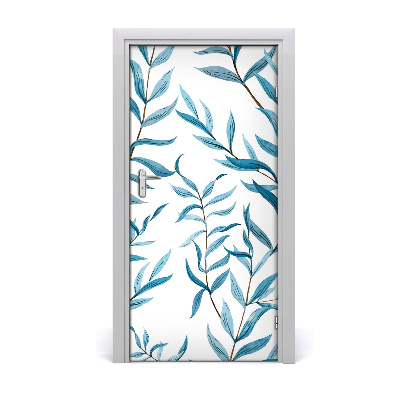 Self-adhesive door wallpaper Leaves