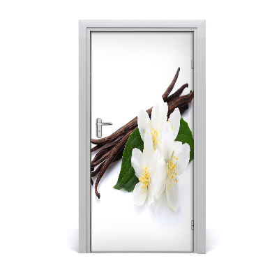 Self-adhesive door sticker Jasmine and vanilla