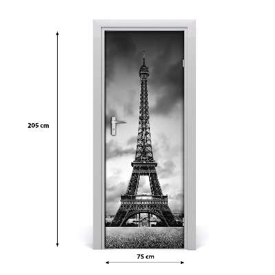 Self-adhesive door wallpaper Eiffel tower