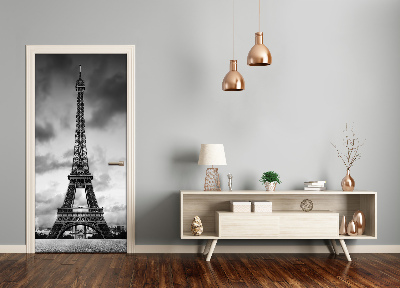 Self-adhesive door wallpaper Eiffel tower