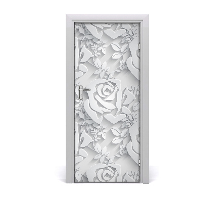 Self-adhesive door wallpaper Roses